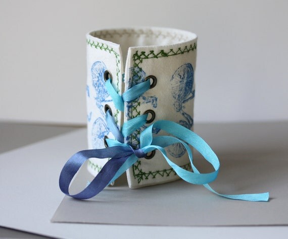 Bicycles fabric cuff in blue - tribute to the Tour de France