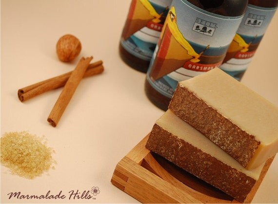 Dark Ale Beer Cold Process Soap with Michigan Beer