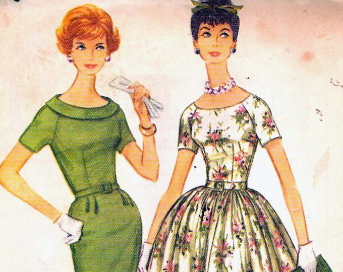 McCall's 5357 Vintage 1960 Dress Sewing Pattern B34