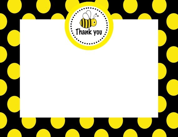 Bumble Bee Custom DIY Baby Shower Invitation