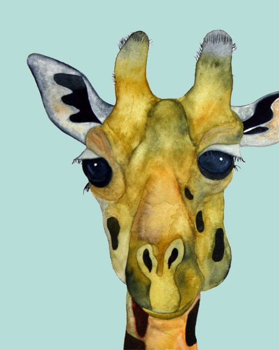 Giraffe Art - Taffy...8x10