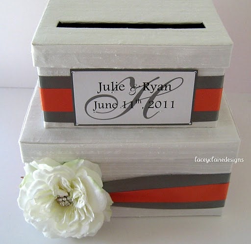 Wedding Gift Card Money Box You customize colors and accessories