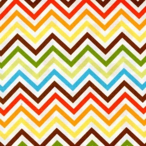 Remix By Ann Kelle for Robert Kaufman Zig Zag in Bermuda Multi Color, 1 Yard