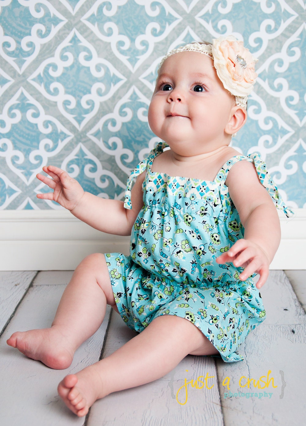 Romper Sewing Pattern PDF sewing pattern The Bailey Romper 3m-5T, Girls Baby Easy Sew