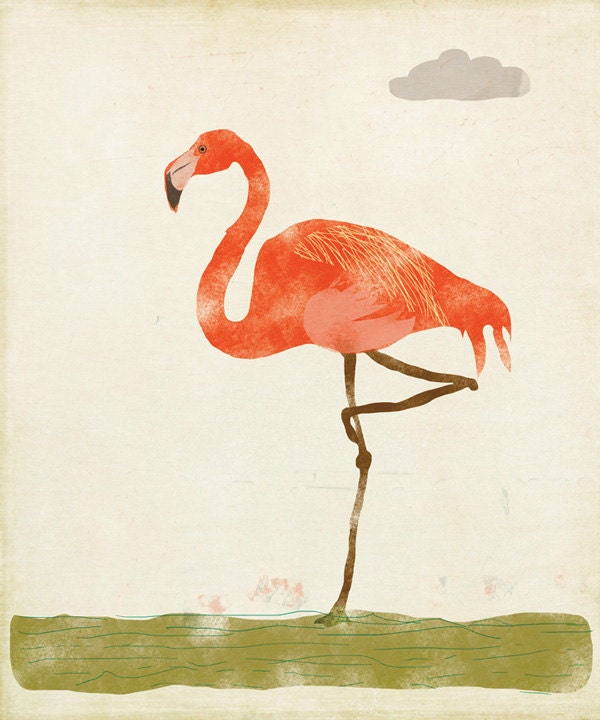 Pink Flamingo Limited Edition Large Print