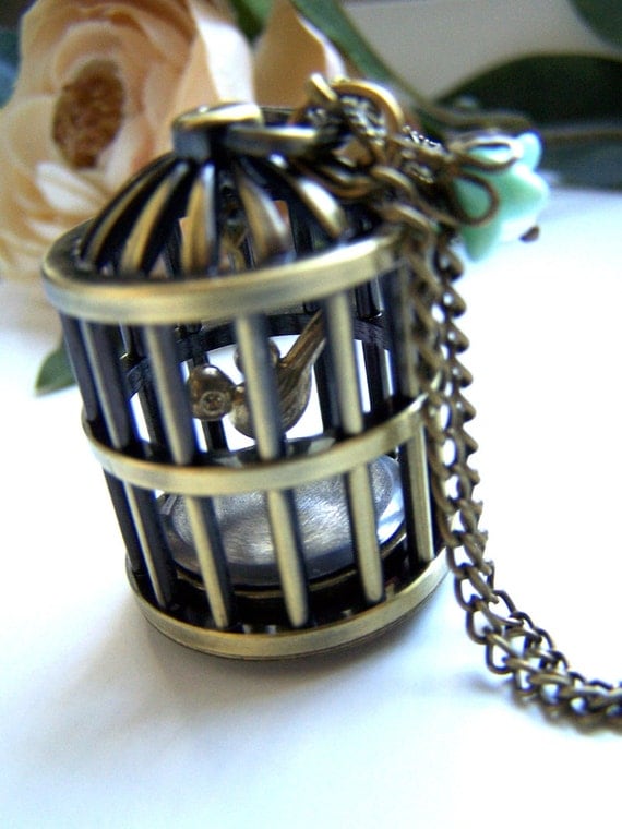the birdcage pocket watch (necklace).