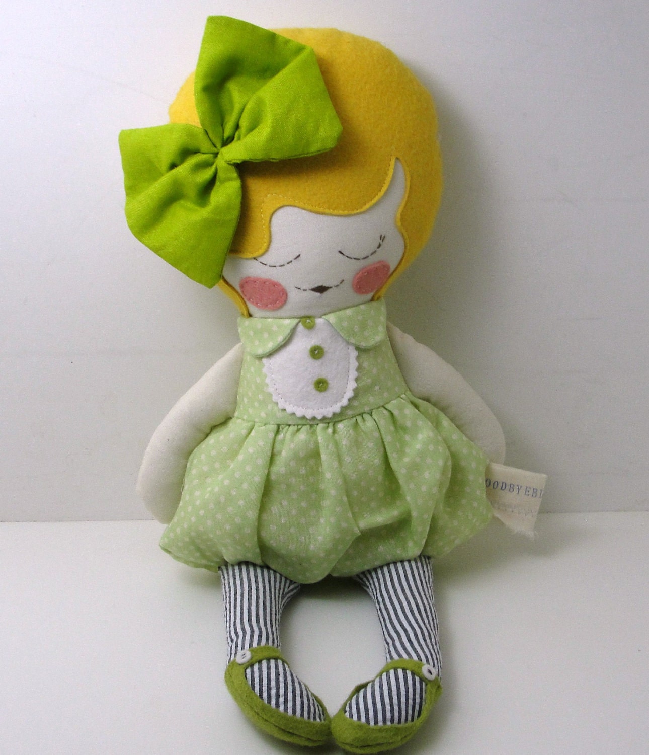 Daisy (blonde) - handmade cloth doll