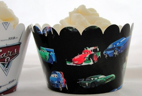 Cars 2  Cupcake wrappers