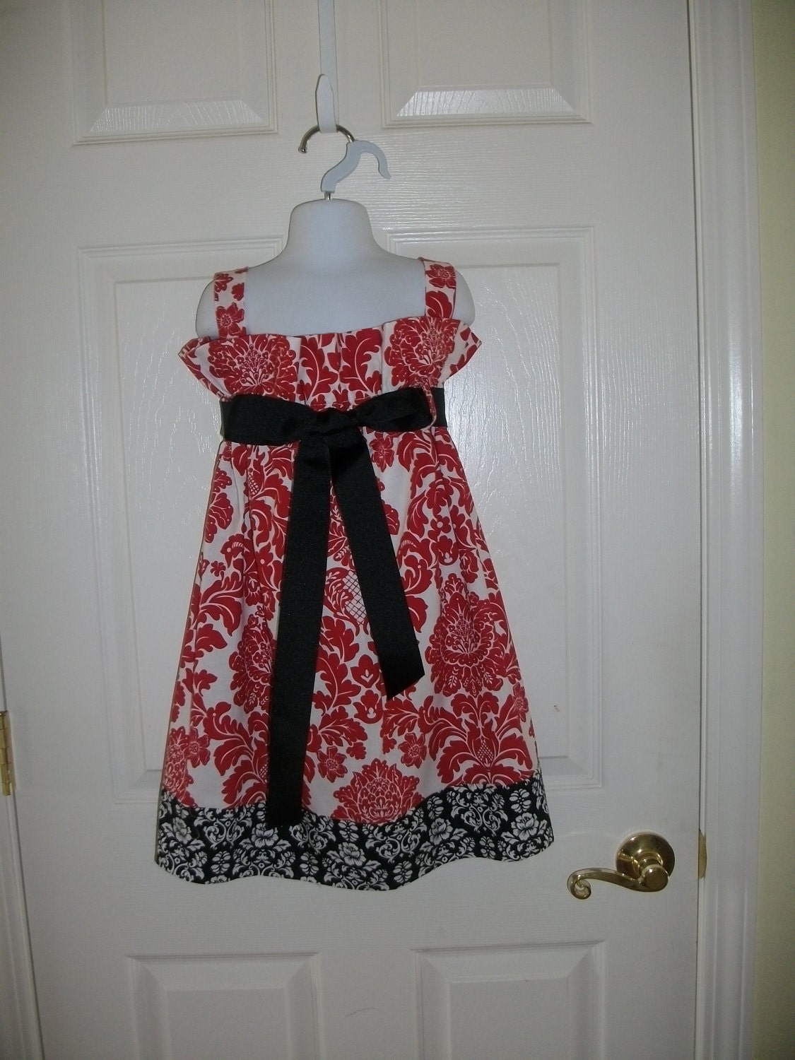 Sundress,Girls,Red Damask,Infant,Toddlers,Preteen