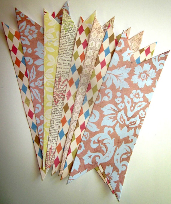Whimsy Pennant Banner Pieces
