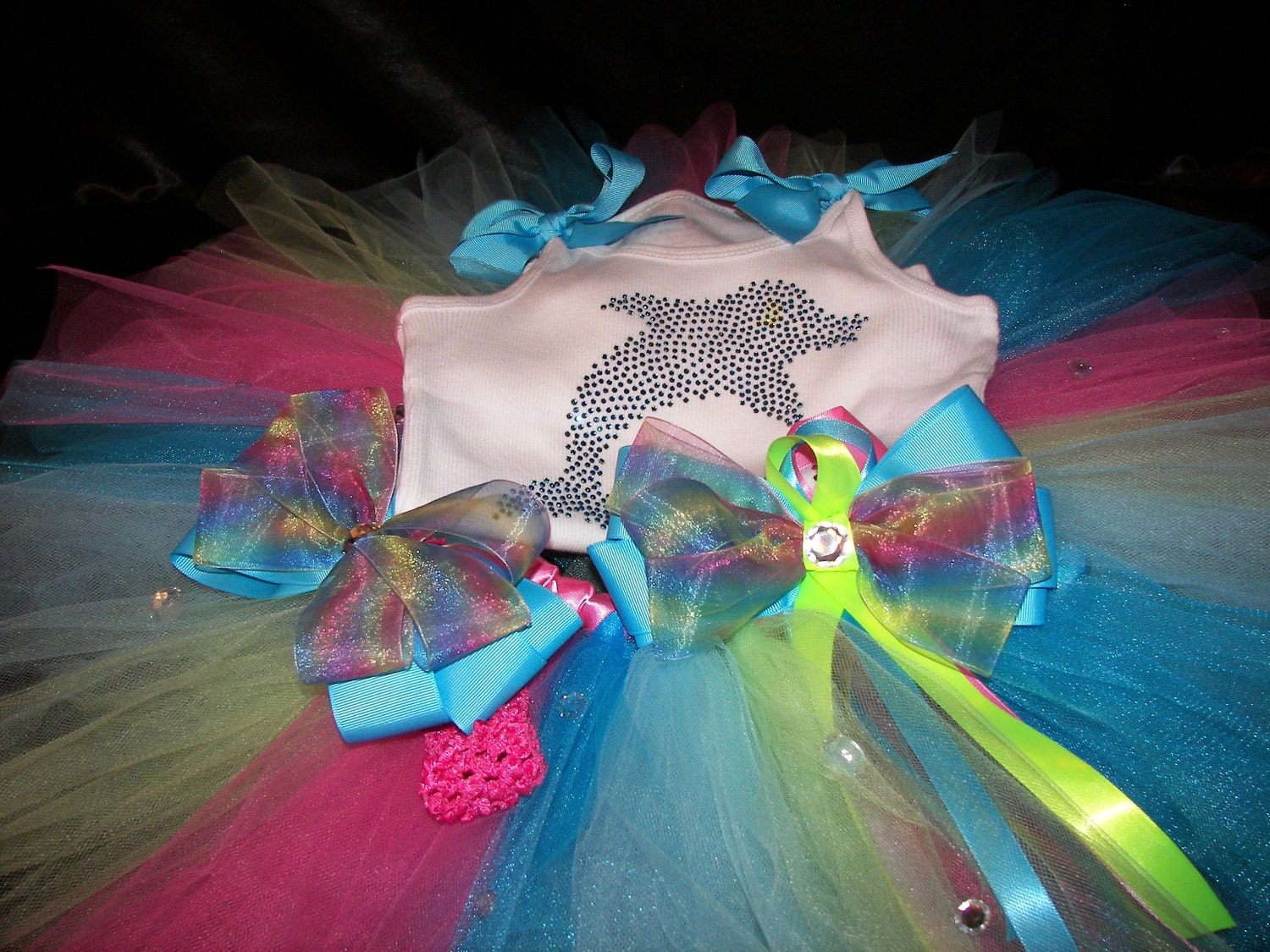 Princess of the Sea BLING Tutu Set--Colorful and Unique--Full of Flair and Sparkles