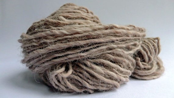 Sale - Victorian Lady - Faux Angora Handspun Yarn - 98 yards