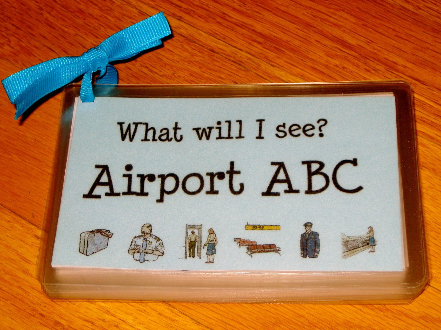 Airport ABCs laminated Flash Cards