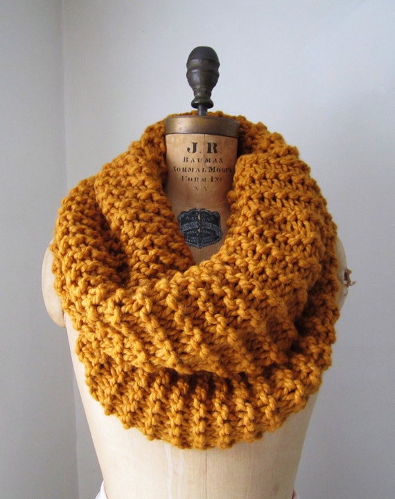 Super Snuggly chunky knit cowl Amber