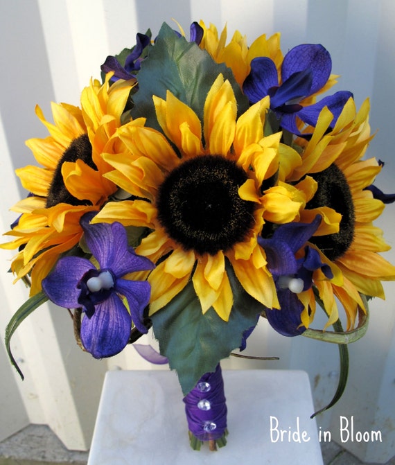 But With Real Flowers Of Course Sunflower Wedding Bridal Sunflowers Bridal Bouquet