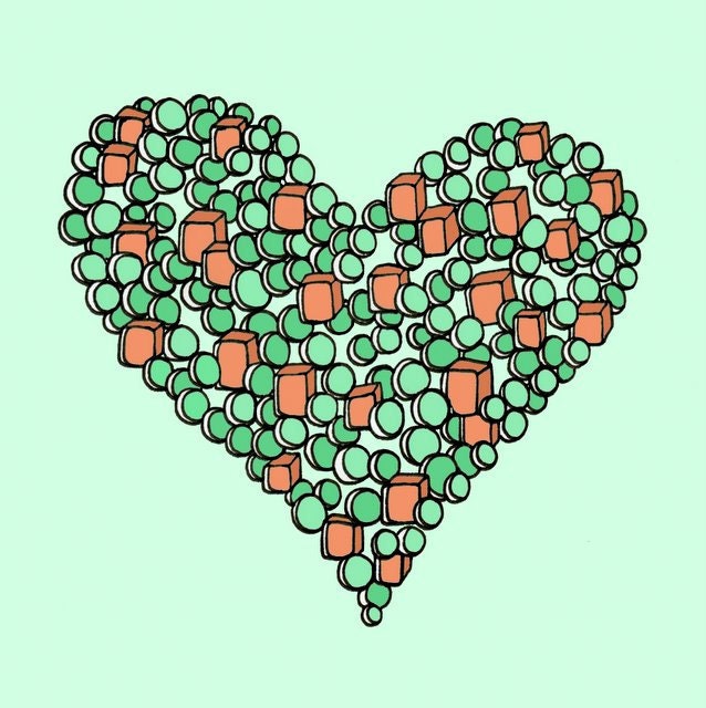 Like Peas and Carrots by Block Party Prints