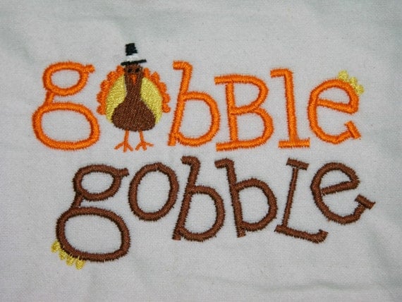 Gobble Gobble Machine Embroidery Design
