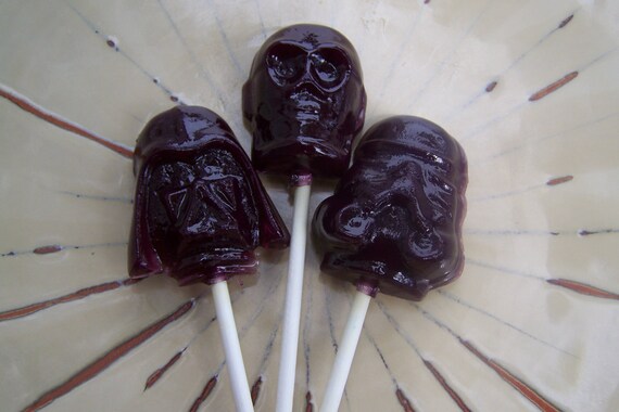star wars lollipops from customcandycreations on etsy