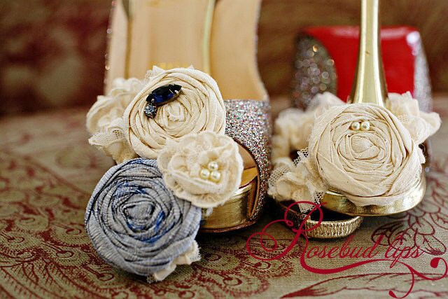Couture Bridal Garter- Something Blue Set