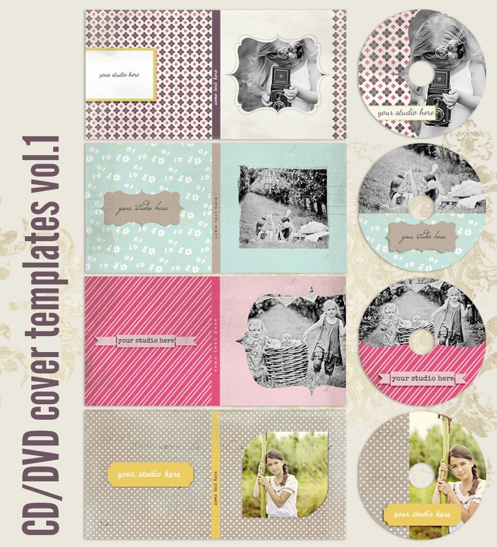 CD/DVD label and DVD cover templates vol.1