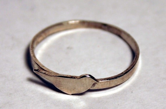 Tweet Ring in Sterling Silver- made to order