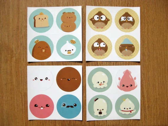 Cute Stickers (4 sheets)