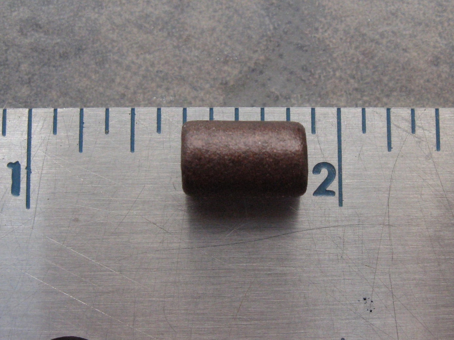Mykonos Greek Ceramic Beads MELITZANIA II Beads 6x10mm Small Tube (10)