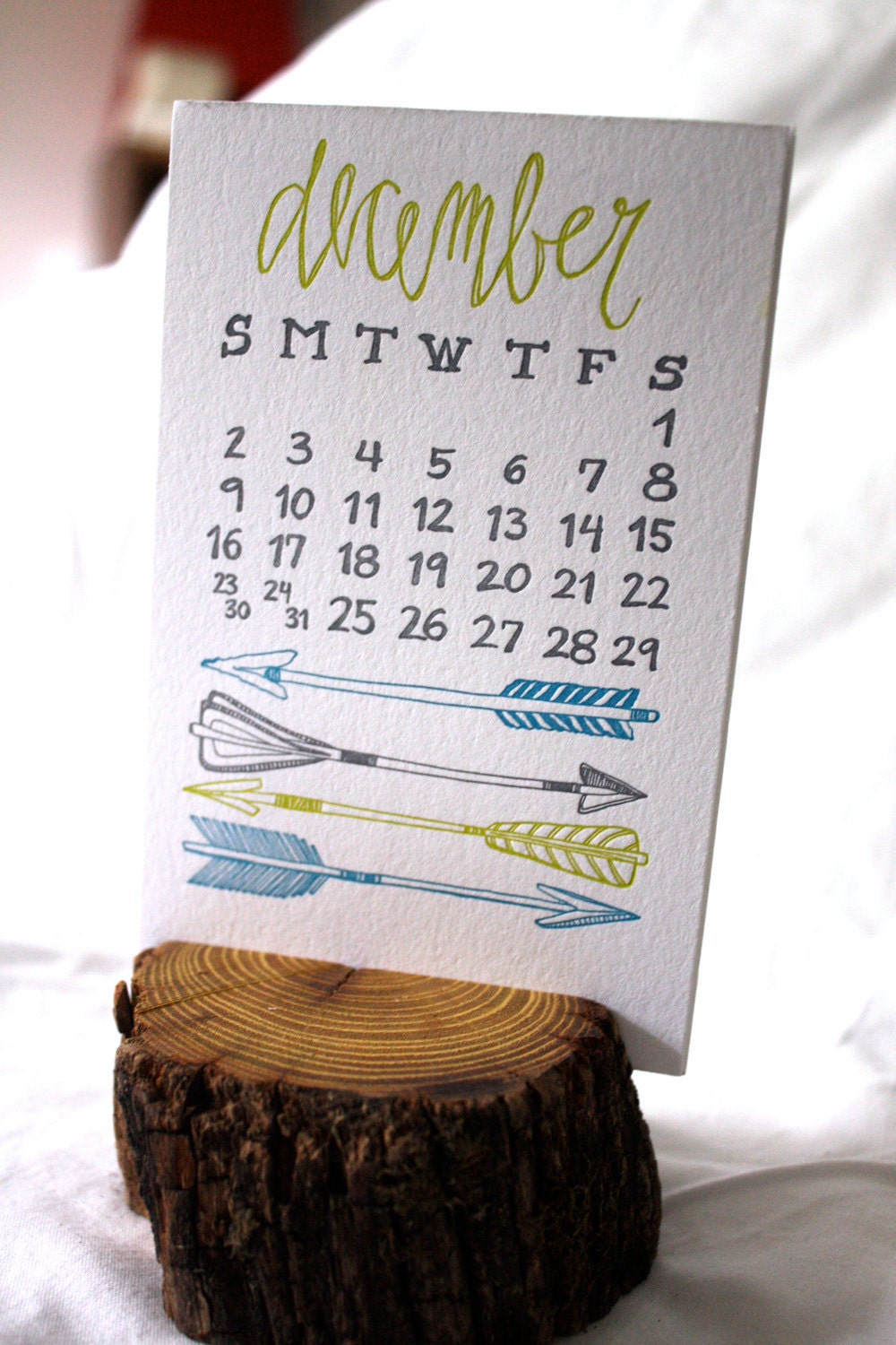 1canoe2 letterpress calendar
