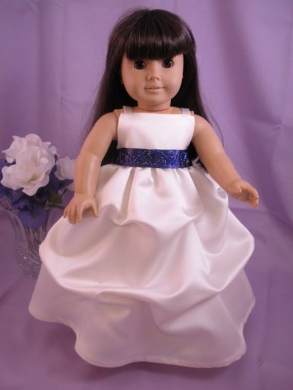 RESERVED LISTING FOR fddelavega/Flo -  Flower Girl Dress for American Girl Doll