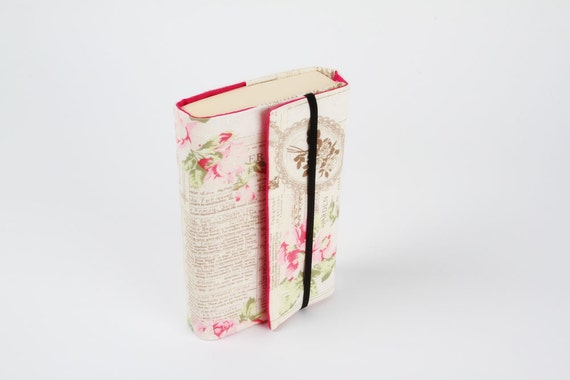 Adjustable paperback book cover - Romantic roses