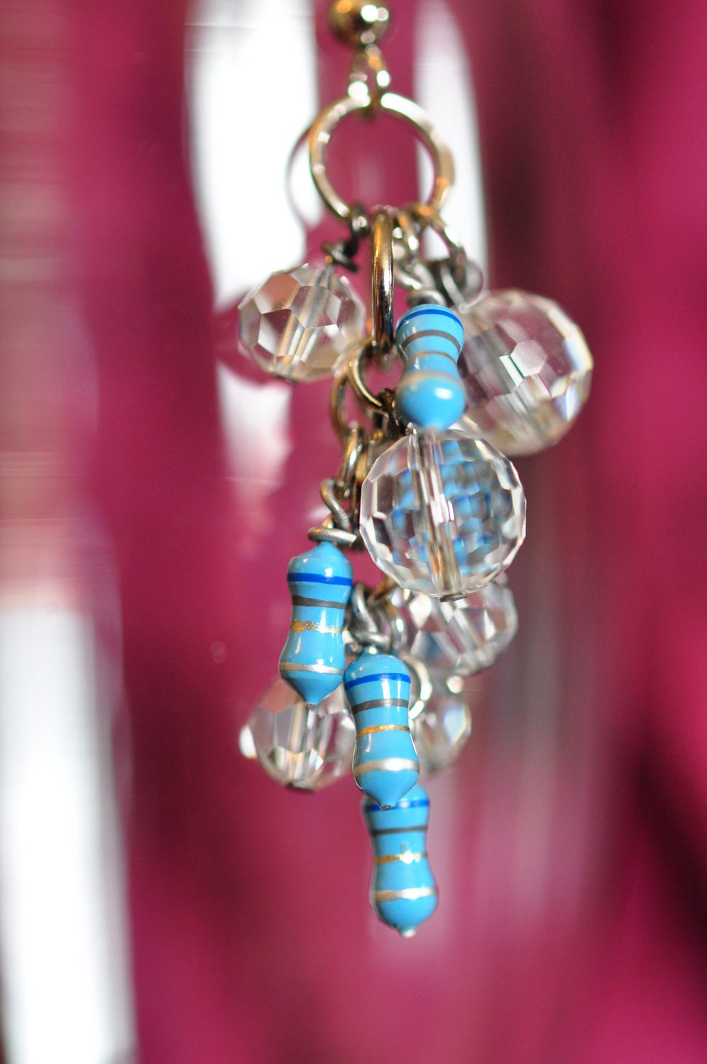 Blue Inductor Earrings