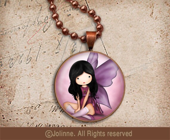 Jewelry princess pendant necklace for children , girls accessories