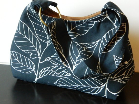 Navy Botanical Hobo
