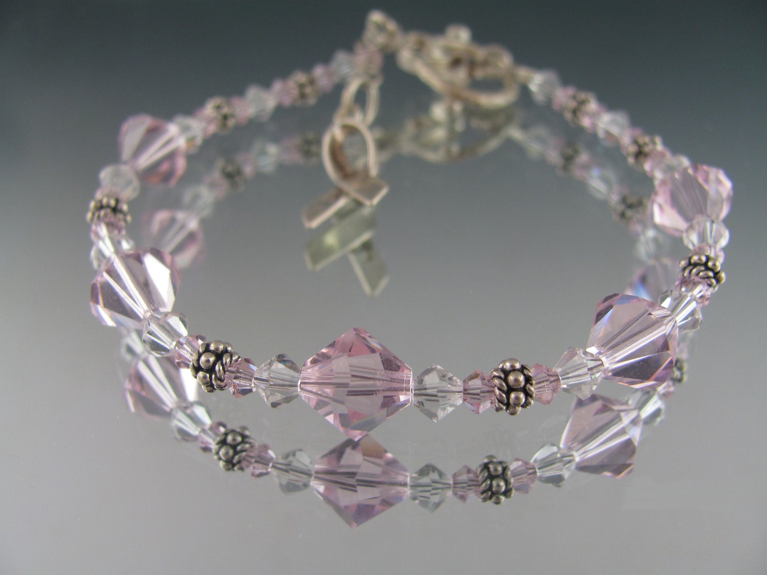 Swarovski Pink Breast Cancer Awareness necklace