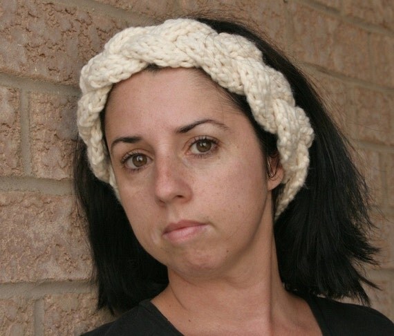 Knit Headband in Fisherman Cream......The Ontario Band