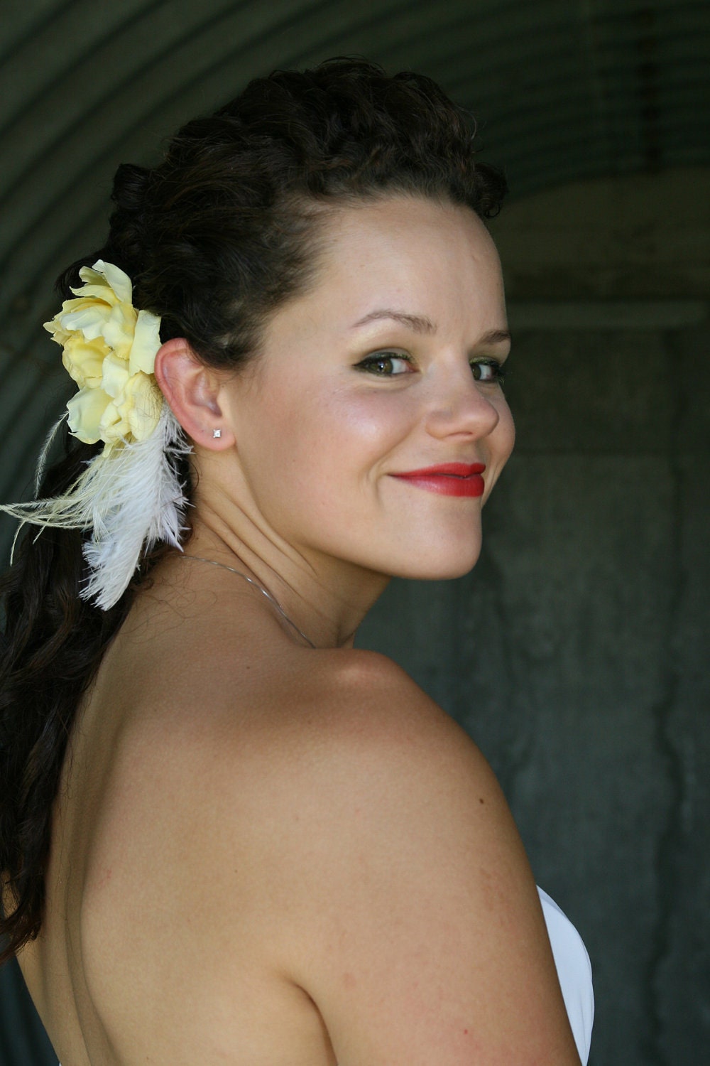Custom Bridal Hair Flower