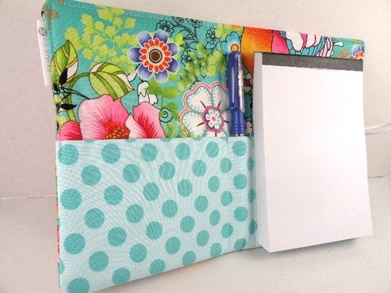 Organizer Notepad Clutch Journal ISLE de PARADISO Paper and Pen are Included