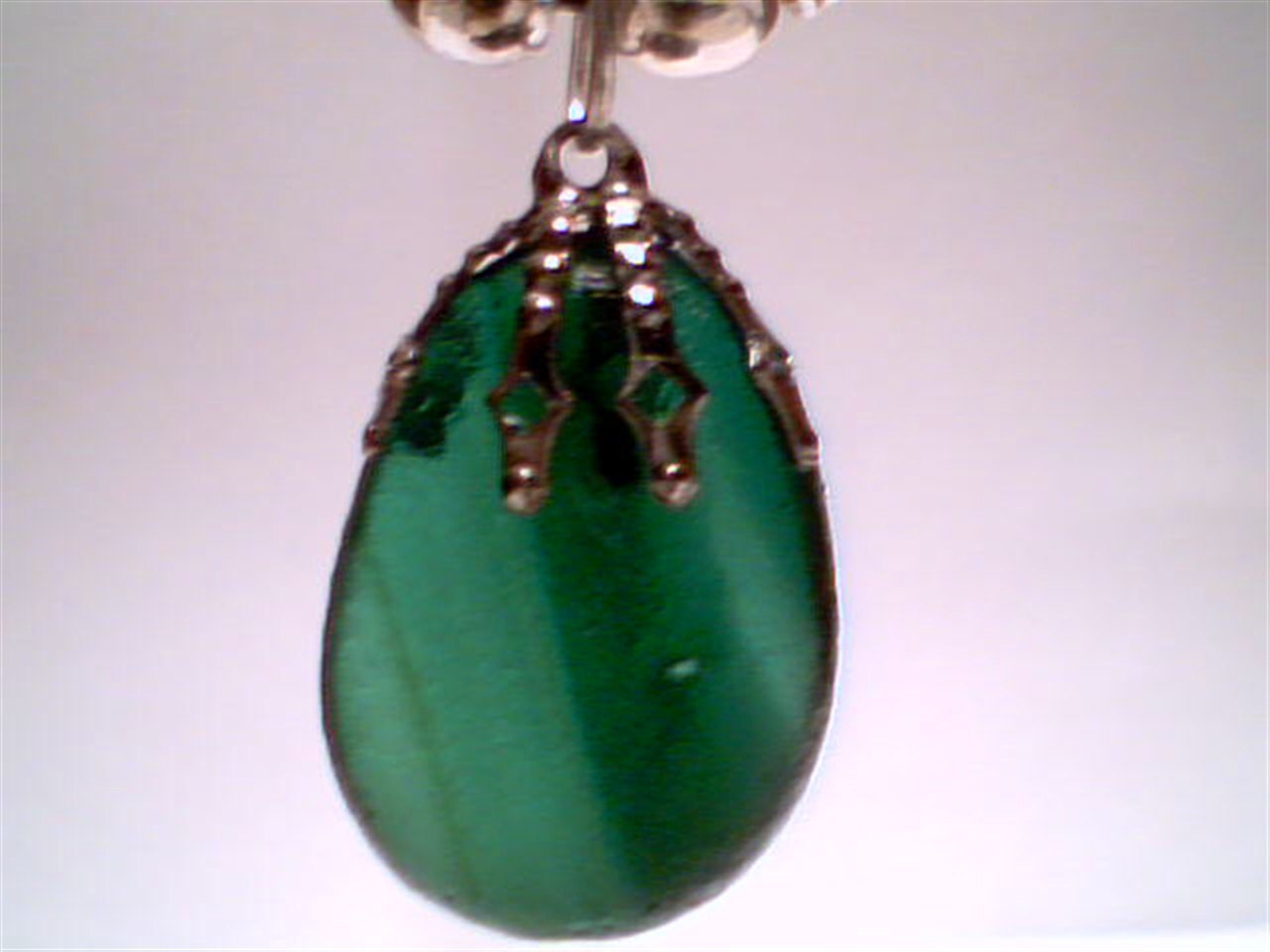 Mixed beach sea glass from two tone greens pendant jewelry handmade necklace
