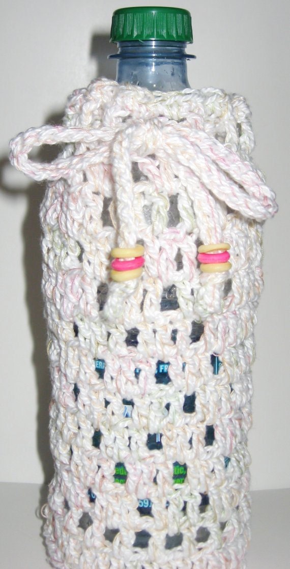Crochet Water Bottle Cozy - DONATED by SallieBear