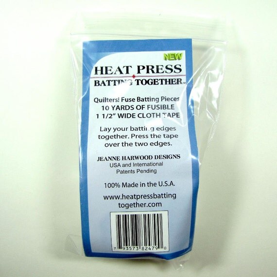 Heat Press Batting Together 1-1/2 x 10 yards