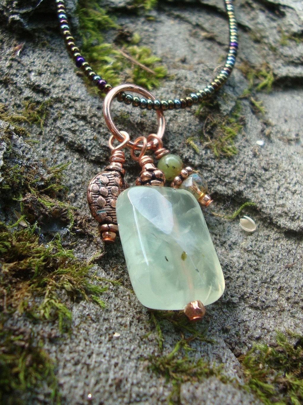 Prehnite Trio Necklace Preview 1