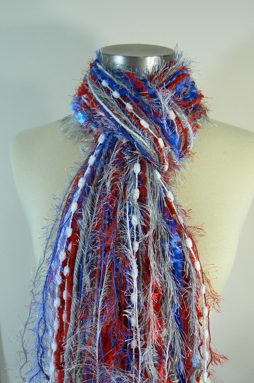 AFC Champions - New England Patriots - Football Scarves NFL Scarf - Blue, Red, Silver and White