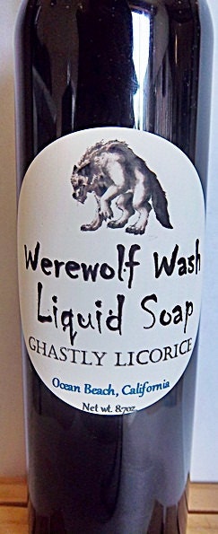 Werewolf Wash Liquid Soap in Ghastly Licorice-