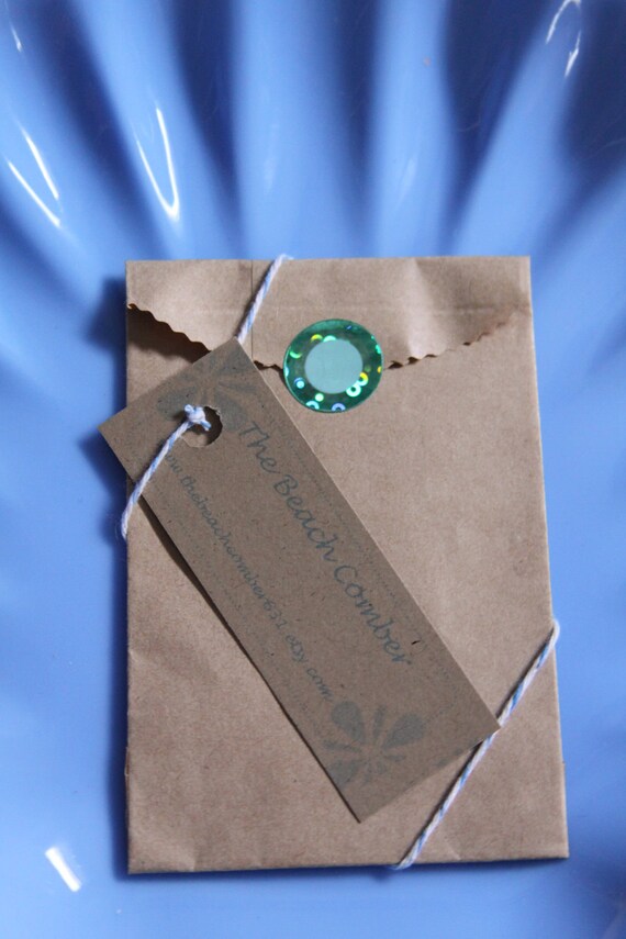 Sea Sail Green Wire Wrapped Sea Glass