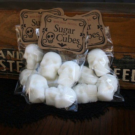 Sugar Cubes - 6 Bags of Four Skulls
