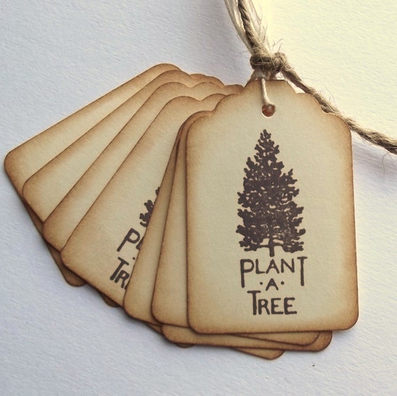 Plant a Tree Hang Tags - Vintage Inspired