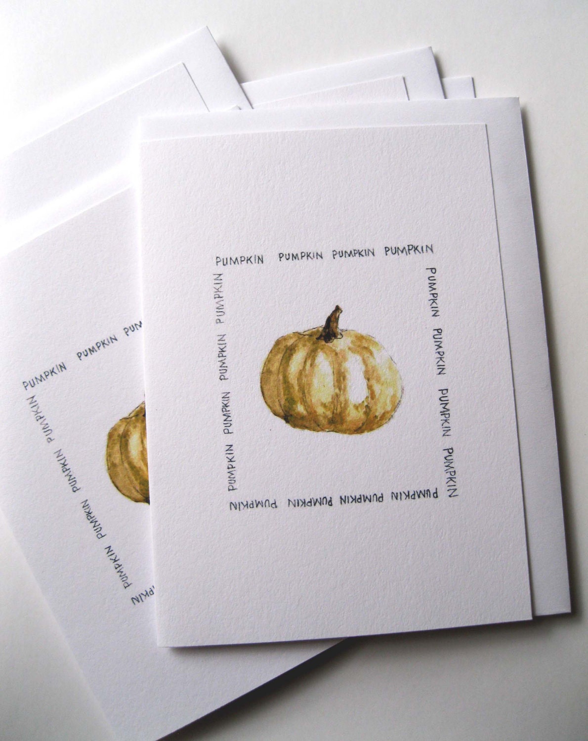 White Pumpkin Note Cards