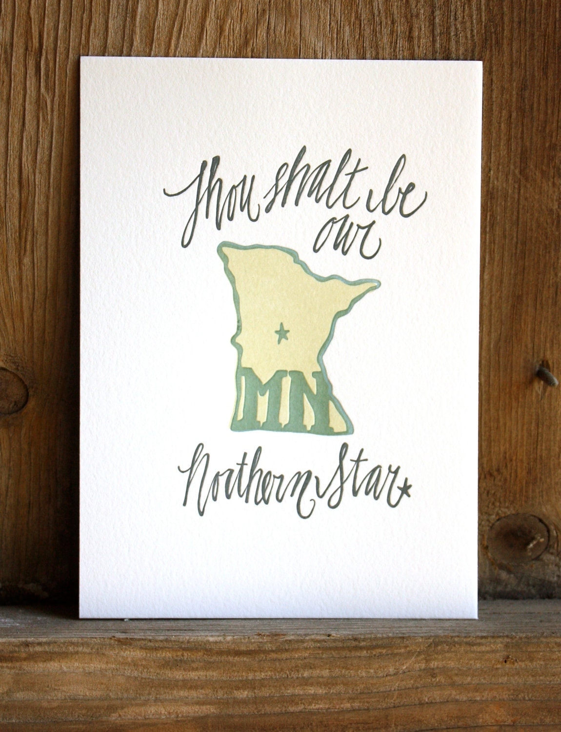 Minnesota Letterpress Print