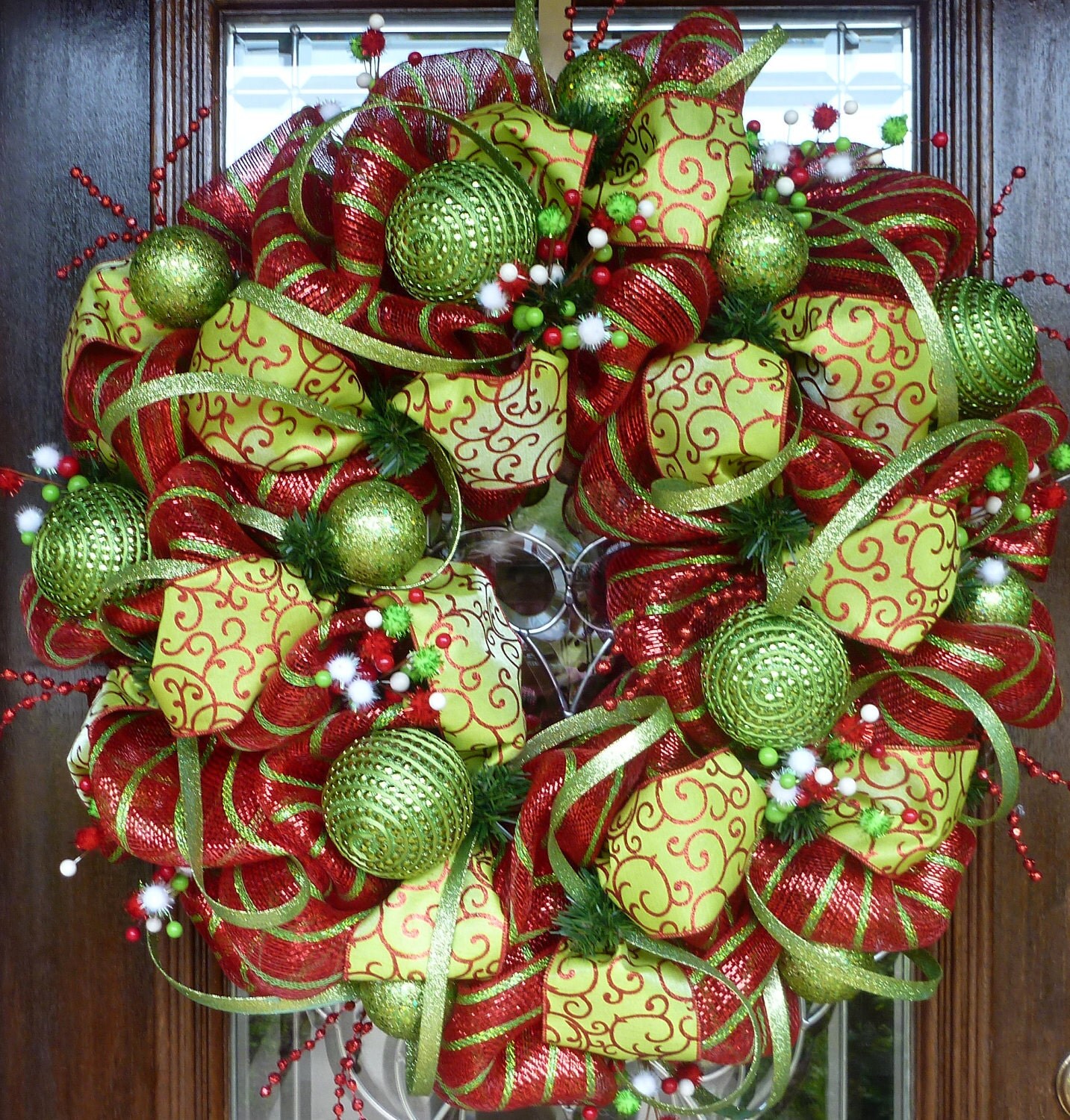 WHIMSICAL CHRISTMAS WREATH 30"