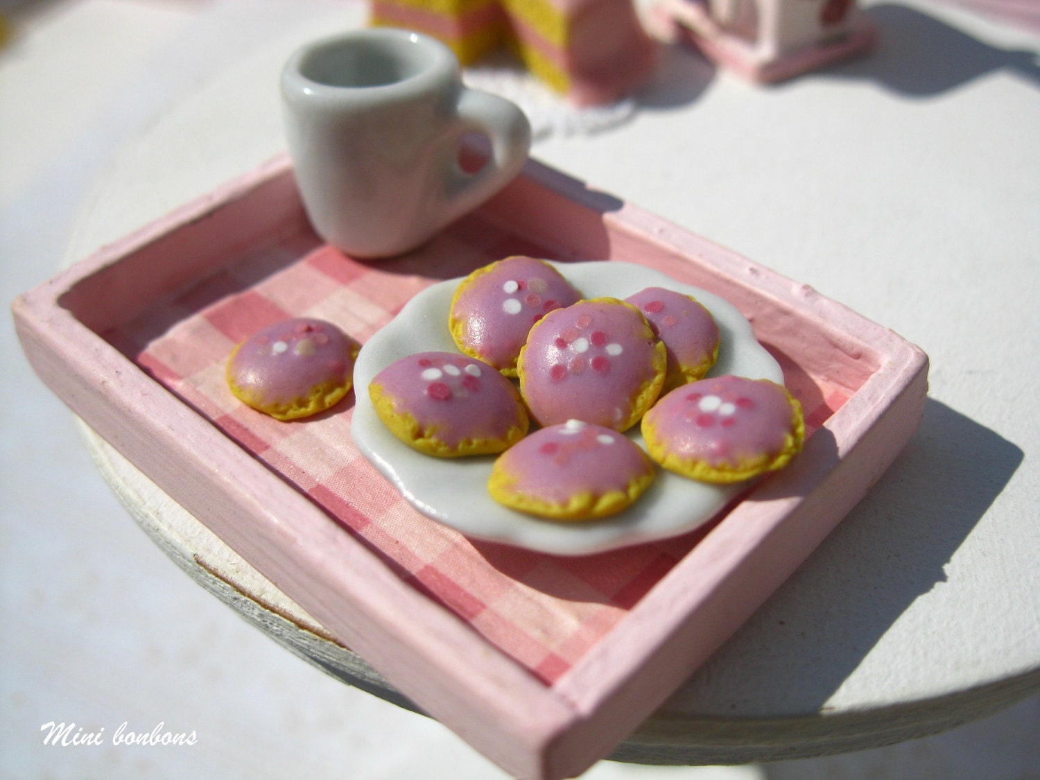 Cookies with pink icing